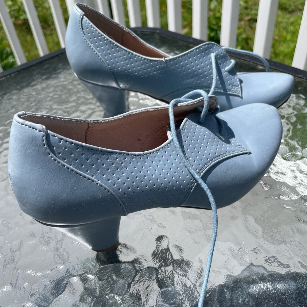 Chelsea Crew Blue Heels